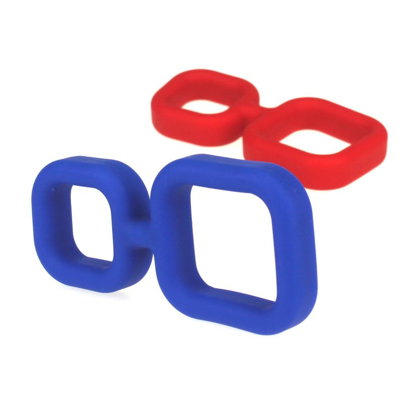 X-MEN Liquid Silicone Double Ring Cock Ring 1 X-MEN Liquid Silicone Double Ring Cock Ring