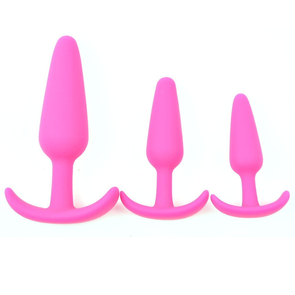 Silicone Butt Plug Starter Set 1 Silicone Butt Plug Starter Set