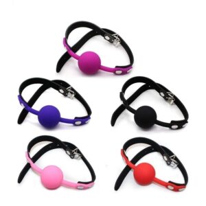 SM Silicone Ball Mouth Gag BDSM Sex