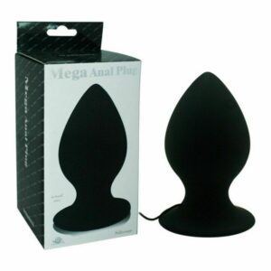 Aphrodisia Large Black Silicone Vibrating Anal Plug