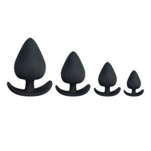 Plump Silicone Butt Plug Set 4 Piece