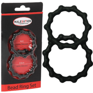 Malesation Bead Cock Ring Set 1 Malesation Bead Cock Ring Set
