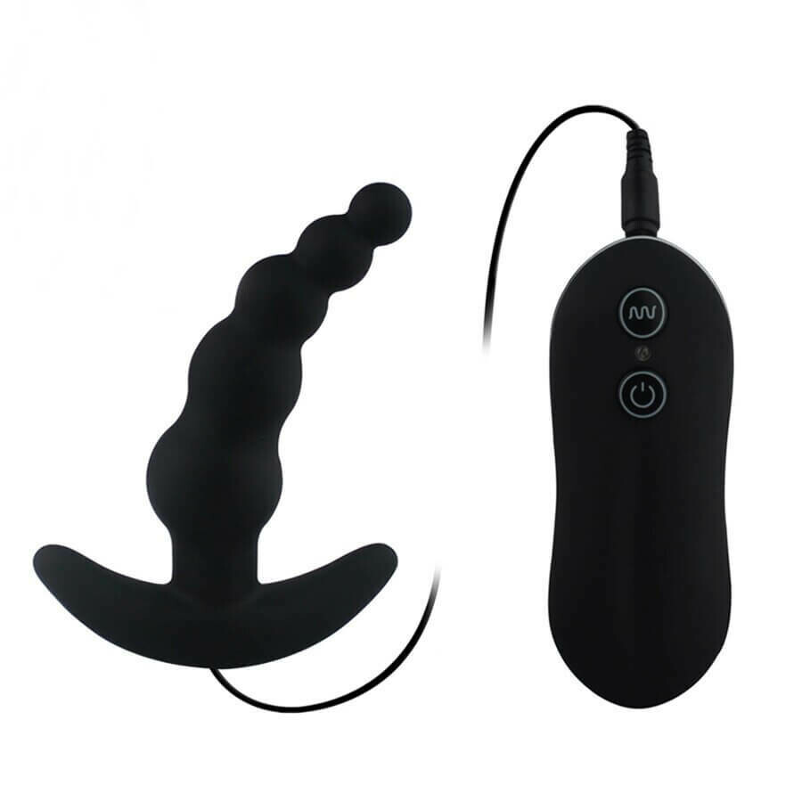 Aphrodisia 10 Mode Silicone Beaded Prostate Butt Plug 1 Aphrodisia 10 Mode Silicone Beaded Prostate Butt Plug
