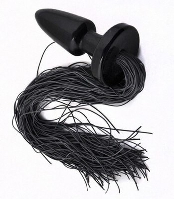 Soft Rubber Tail Anal Butt Plug 2 Soft Rubber Tail Anal Butt Plug - Image 2