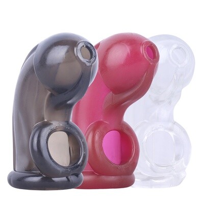 Silicone Slide Chastity Cage 2 Silicone Slide Chastity Cage - Image 2