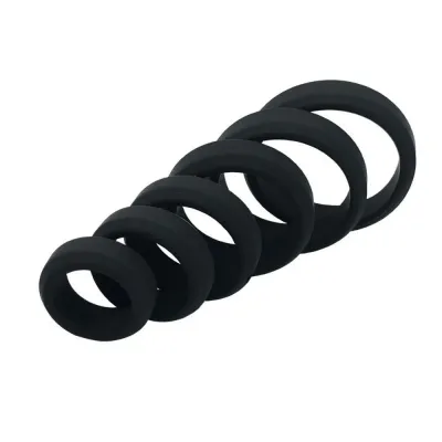 Silicone Cock Ring Set - 6pcs 3 Silicone Cock Ring Set - 6pcs - Image 3
