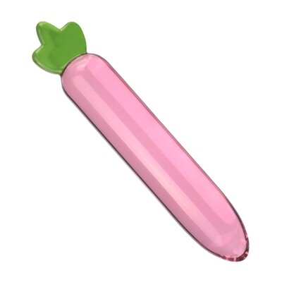Sexy Glass Pink Radish Masturbation or Anal Sex Toy 2 Sexy Glass Pink Radish Masturbation or Anal Sex Toy - Image 2