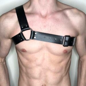 Fetish Play One Shoulder Men's Harness