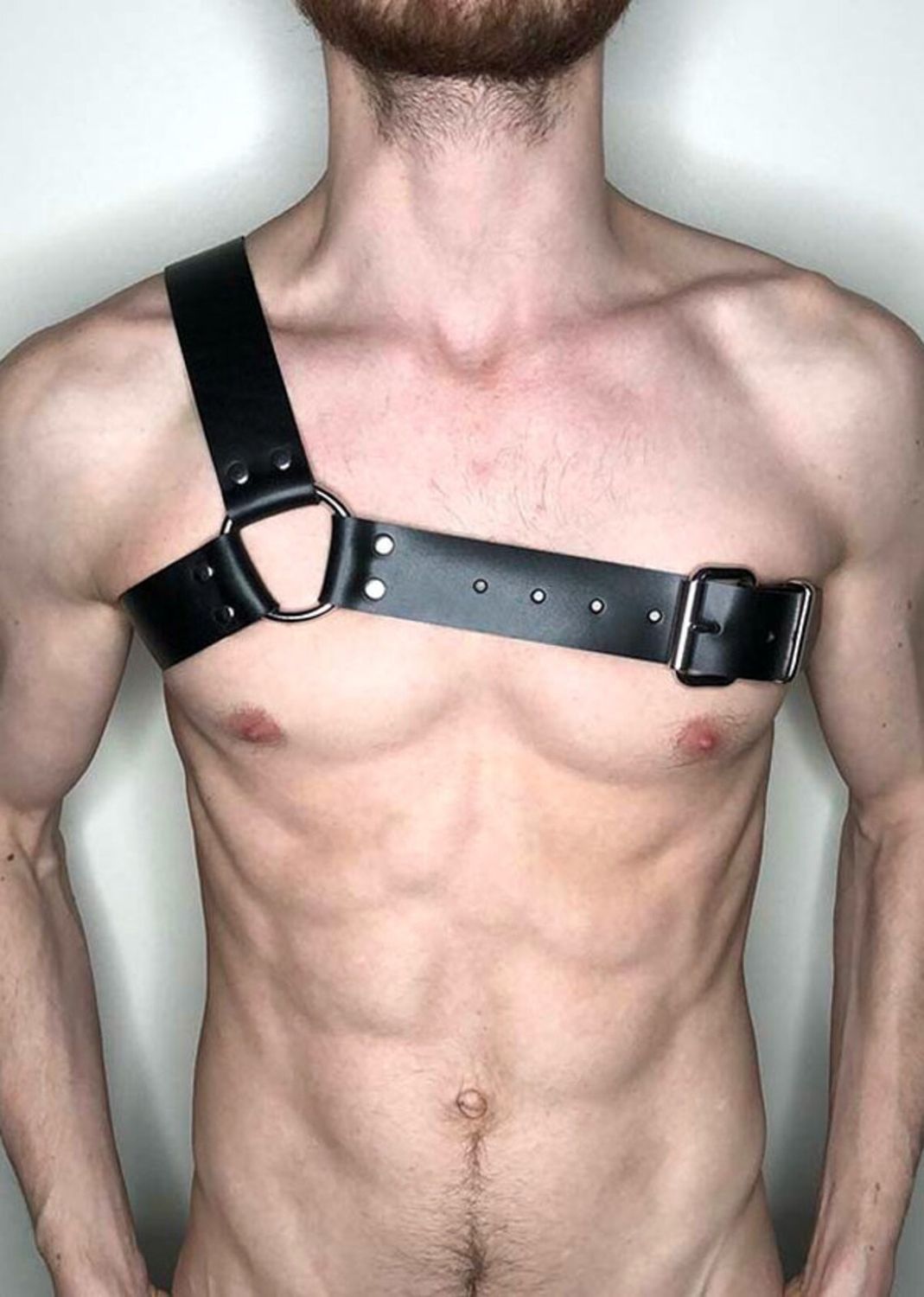 Fetish Play One Shoulder Men's Harness 1 Fetish Play One Shoulder Men's Harness