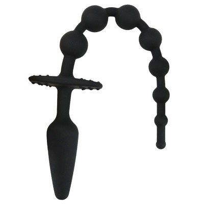 Double Anal Toy - Butt Plug and Anal Beads 4 Double Anal Toy - Butt Plug and Anal Beads - Image 4