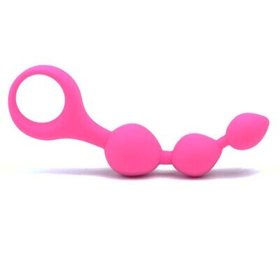 Silicone Anal Tri-ball Beaded Butt Plug 5 Silicone Anal Tri-ball Beaded Butt Plug - Image 5