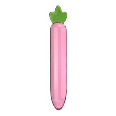 Sexy Glass Pink Radish Masturbation or Anal Sex Toy 3 Sexy Glass Pink Radish Masturbation or Anal Sex Toy - Image 3