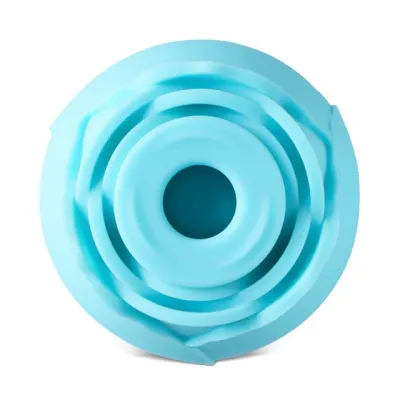 Glow-in-the-Dark Blue Silicone Rechargeable Clitoral Sucking Rose 5 Glow-in-the-Dark Blue Silicone Rechargeable Clitoral Sucking Rose - Image 5