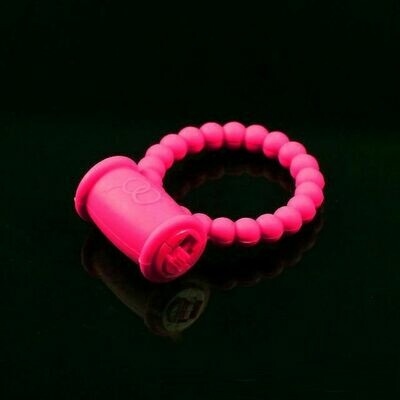 Beaded Silicone Vibrating Cock Ring with on/off switch 5 Beaded Silicone Vibrating Cock Ring with on/off switch - Image 5