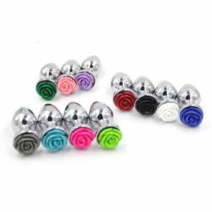 Stainless Steel Flower Butt Plug Anal (L)