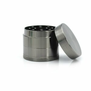 Quality Silver 40mm 4 Part Zinc Alloy Weed Grinder