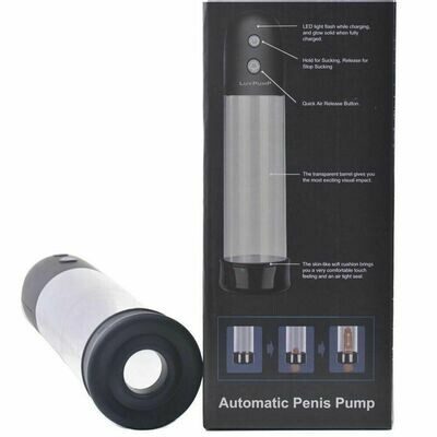 Rechargeable Automatic Penis Pump with Black Sleeve + Free Cock Ring 6 Rechargeable Automatic Penis Pump with Black Sleeve + Free Cock Ring - Image 6