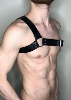 Fetish Play One Shoulder Men's Harness 3 Fetish Play One Shoulder Men's Harness - Image 3