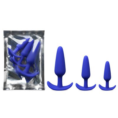 Blue Bliss Silicone Butt Plug Set 6 Blue Bliss Silicone Butt Plug Set - Image 6