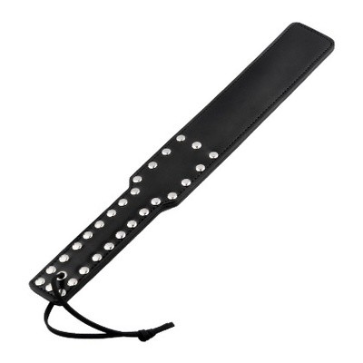 Rivet Studded Leather Spanking Paddle 3 Rivet Studded Leather Spanking Paddle - Image 3