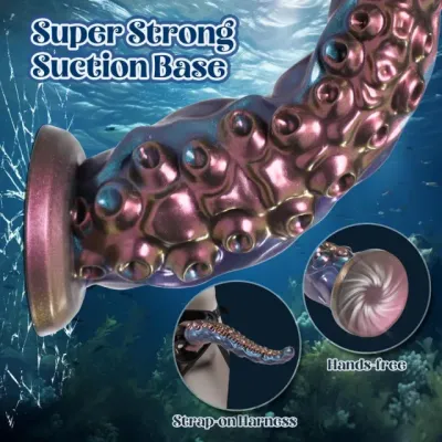 Octopus Tentacle Suckers Silicone Anal Dildo 6 Octopus Tentacle Suckers Silicone Anal Dildo - Image 6