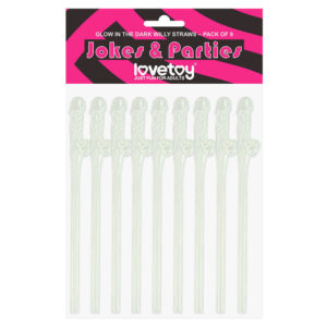 Lovetoy Glow in the Dark Willy Straws