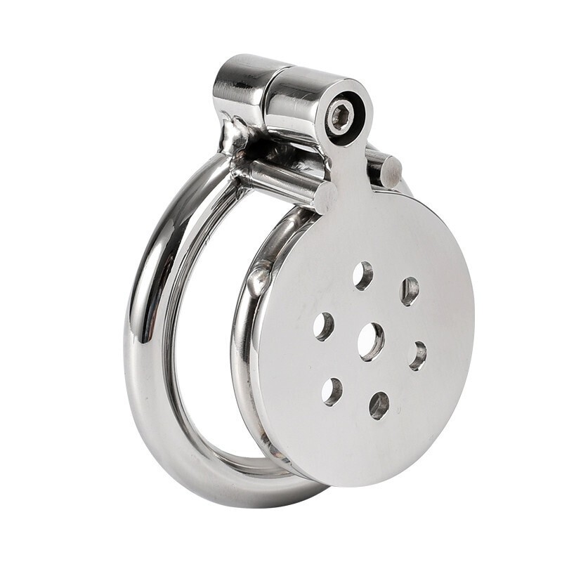 Flat Micro Male Chastity Stainless Steel Cage 1 Flat Micro Male Chastity Stainless Steel Cage