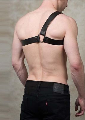 Fetish Play One Shoulder Men's Harness 4 Fetish Play One Shoulder Men's Harness - Image 4
