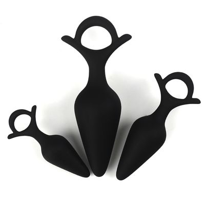 Black Anchor Butt Plug Set 3 Piece 3 Black Anchor Butt Plug Set 3 Piece - Image 3