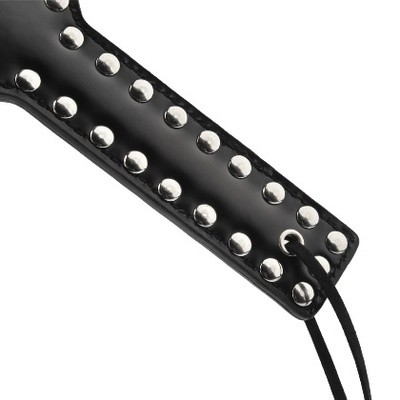 Rivet Studded Leather Spanking Paddle 4 Rivet Studded Leather Spanking Paddle - Image 4