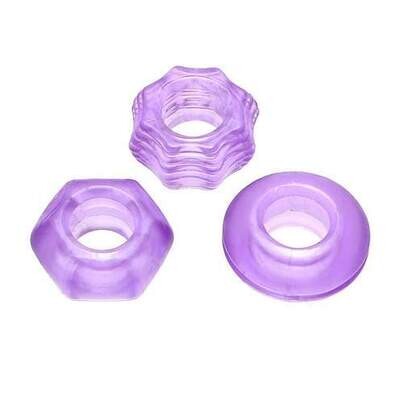 Cock Ring Erection Enhancer 3-Pack 2 Cock Ring Erection Enhancer 3-Pack - Image 2