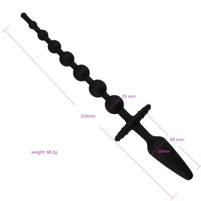Double Anal Toy - Butt Plug and Anal Beads 7 Double Anal Toy - Butt Plug and Anal Beads - Image 7
