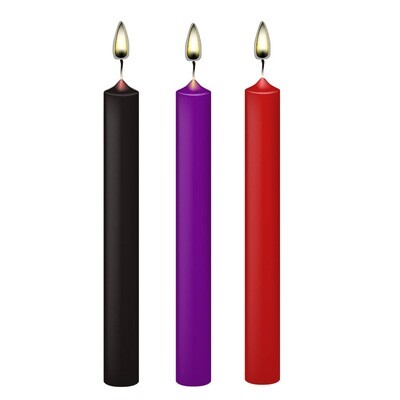 Sensual Low Temperature BDSM Wax Candles (3 Candles) 2 Sensual Low Temperature BDSM Wax Candles (3 Candles) - Image 2