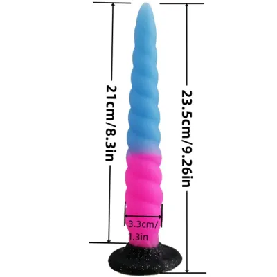 Unicorn Horn Silicone Fantasy Anal Dildo 7 Unicorn Horn Silicone Fantasy Anal Dildo - Image 7