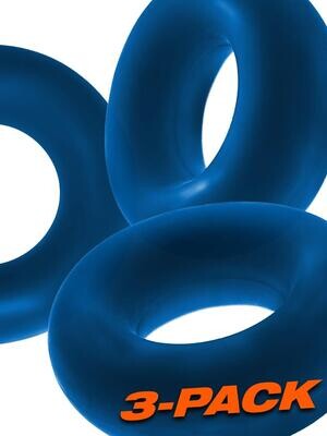 Oxballs Fat Willy Cock Rings - Space Blue 3 Oxballs Fat Willy Cock Rings - Space Blue - Image 3