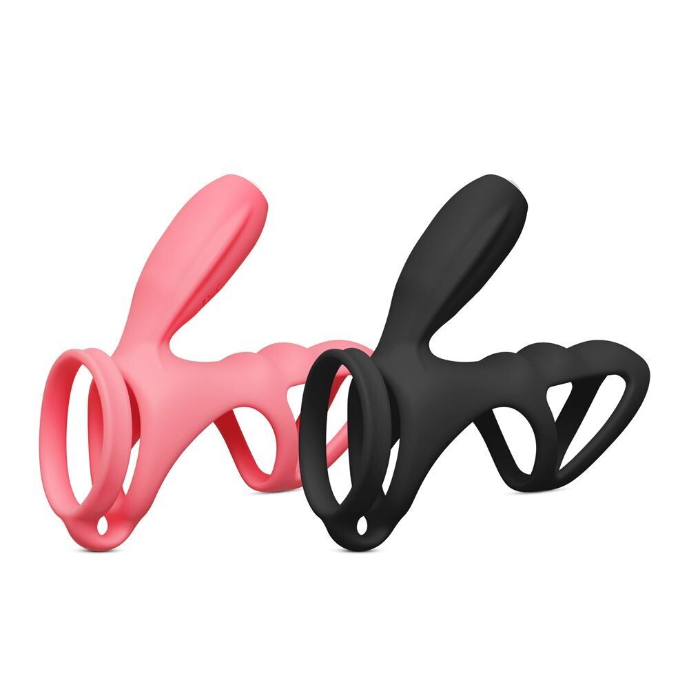 Erection Gripper Dual Cock & Balls Vibrating Penis Ring 1 Erection Gripper Dual Cock & Balls Vibrating Penis Ring