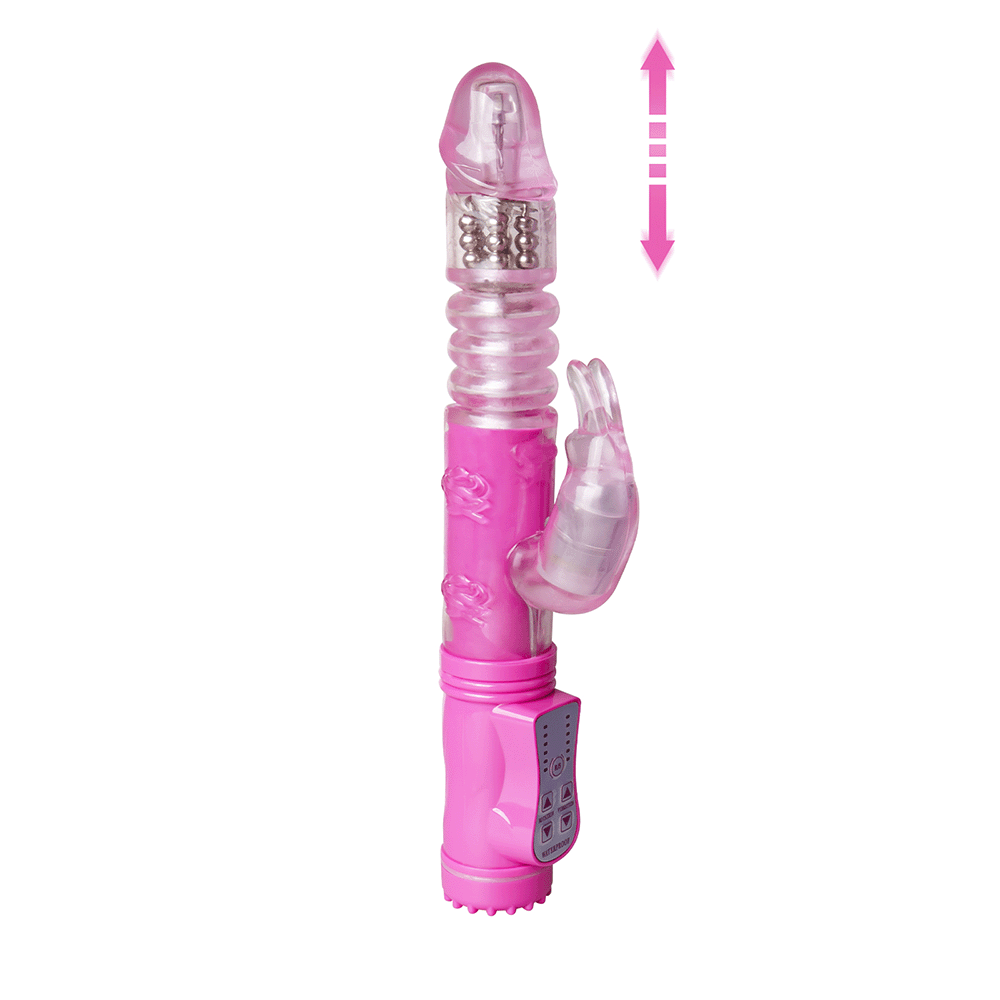 Thrusting Rabbit Pearls G Spot Vibrator 1 Thrusting Rabbit Pearls G Spot Vibrator