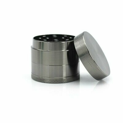 Quality Shiny Silver 40mm 4 Part Zinc Alloy Weed Grinder 3 Quality Shiny Silver 40mm 4 Part Zinc Alloy Weed Grinder - Image 3