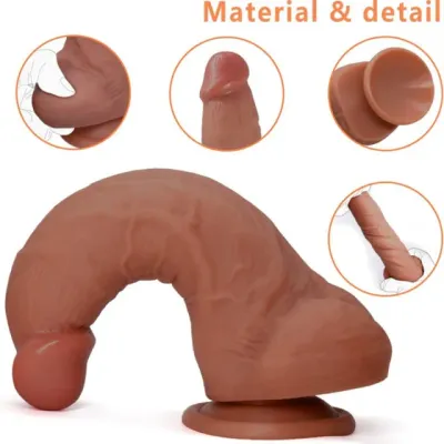 Realistic Fat Dildo with Suction Base 3 Realistic Fat Dildo with Suction Base - Image 3