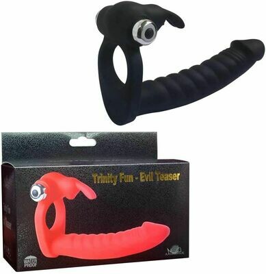 Rabbit Style Vibrating Cock Ring With Realistic Dildo 9 Rabbit Style Vibrating Cock Ring With Realistic Dildo - Image 9