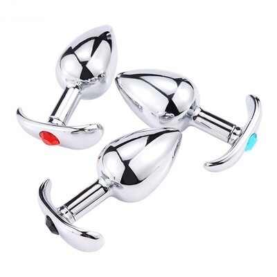 Small Stainless Steel Anchor Jewel Anal Butt Plug 2 Small Stainless Steel Anchor Jewel Anal Butt Plug - Image 2