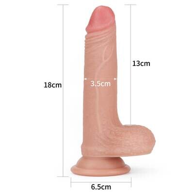 Lovetoy 7'' Dual layered Platinum Silicone Cock 9 Lovetoy 7'' Dual layered Platinum Silicone Cock - Image 9
