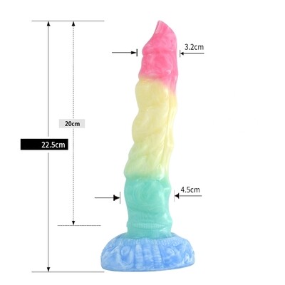 Ribbed Hellfire Dragon Dildo 5 Ribbed Hellfire Dragon Dildo - Image 5