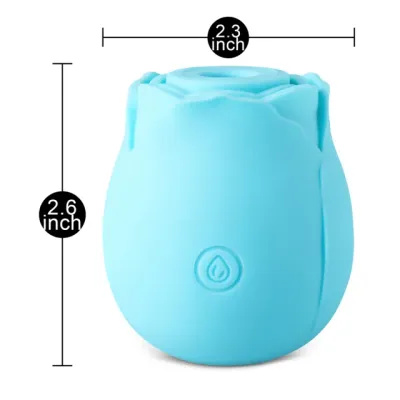 Glow-in-the-Dark Blue Silicone Rechargeable Clitoral Sucking Rose 9 Glow-in-the-Dark Blue Silicone Rechargeable Clitoral Sucking Rose - Image 9