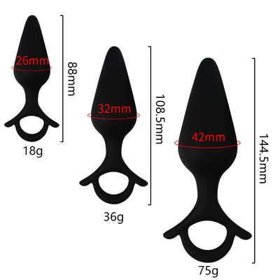 Black Anchor Butt Plug Set 3 Piece 5 Black Anchor Butt Plug Set 3 Piece - Image 5