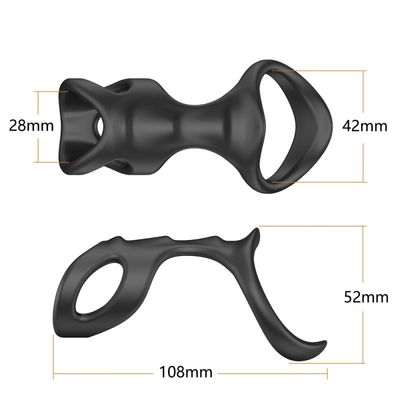 Skeleton Silicone Penis Extension Delay Sleeve 9 Skeleton Silicone Penis Extension Delay Sleeve - Image 9
