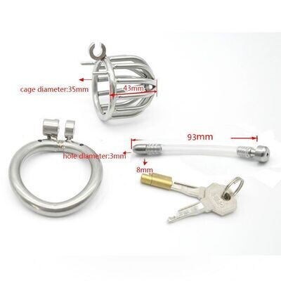 Stainless Steel Chastity Device Stealth Lock Curved Ring 5 Stainless Steel Chastity Device Stealth Lock Curved Ring - Image 5