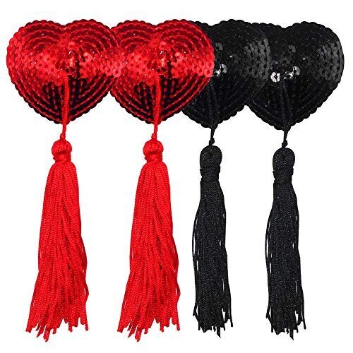 Sequins Tassel Nipple Covers 1 Sequins Tassel Nipple Covers