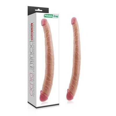 Lovetoy 14" King Size Realistic Double Penetration Dildo 2 Lovetoy 14" King Size Realistic Double Penetration Dildo - Image 2