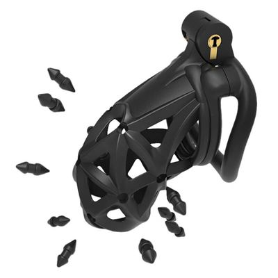 Spiked Cobra Chastity Cage Built In Lock 4 Spiked Cobra Chastity Cage Built In Lock - Image 4